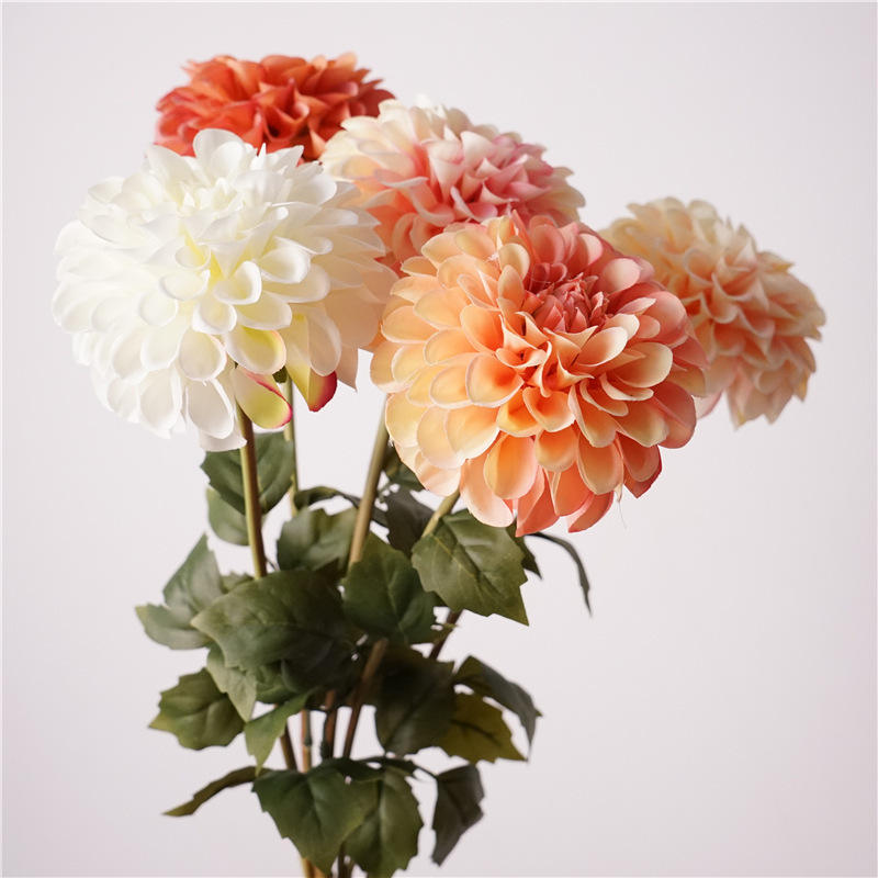 Realistic Artificial Dahlia Stems