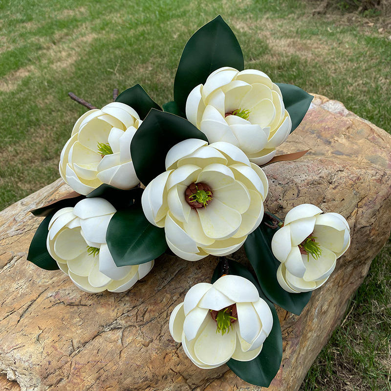 Real-Touch Artificial Magnolia Bouquet